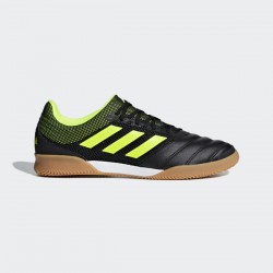 Adidas BB8093 Soccer Copa 19.3 Indoor Sala Shoes - Core Black/Solar Yellow/Gum M1